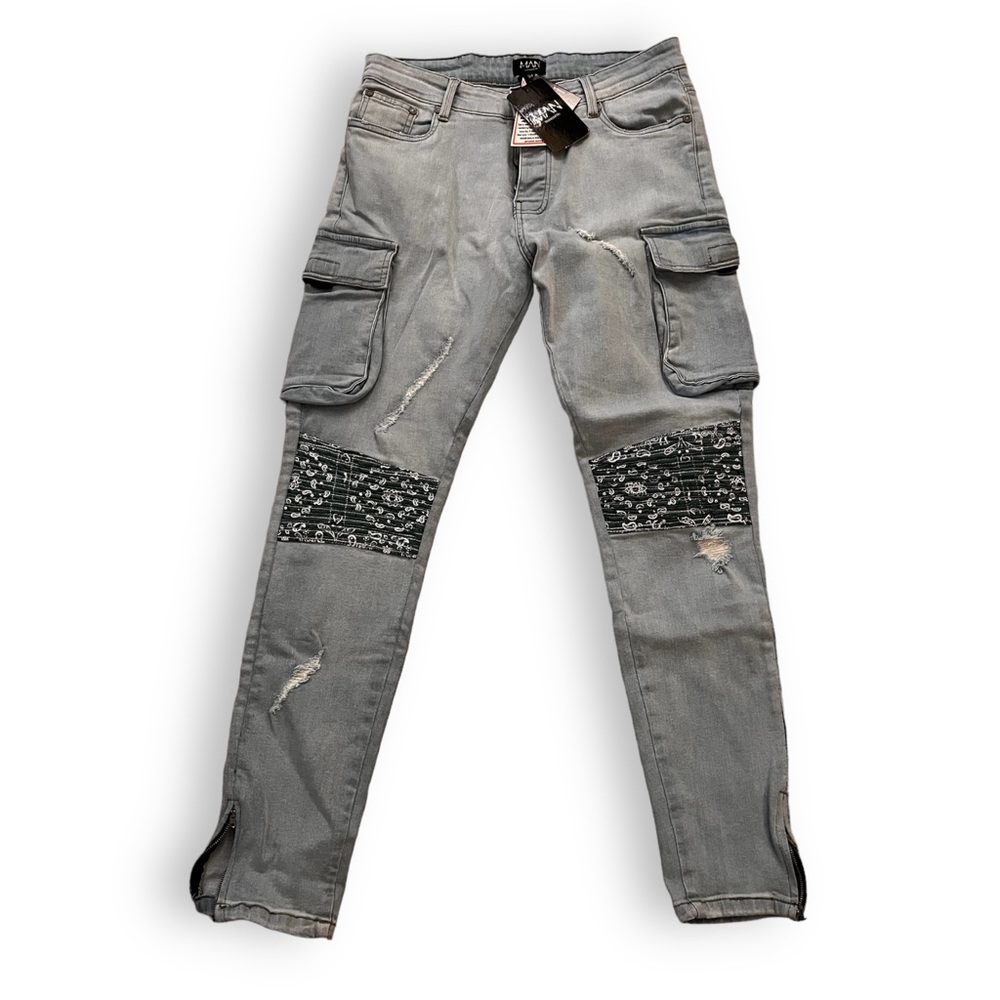 Green Bandana Jeans